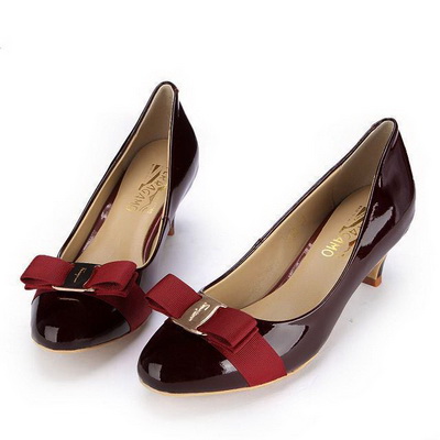 Ferragamo Shallow mouth kitten heel Shoes Women--001